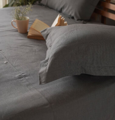 Earthen Hues Cotton Pillow Cover – Magnet Black