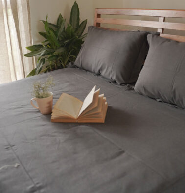 Earthen Hues Cotton Duvet Cover Magnet Black