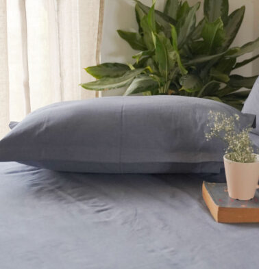 Earthen Hues Cotton Pillow Cover – Infinity Blue