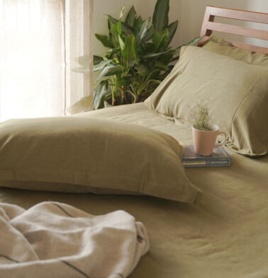 Earthen Hues Cotton Pillow cover Cedar Green