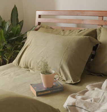 Earthen Hues Cotton Duvet Cover Cedar Green