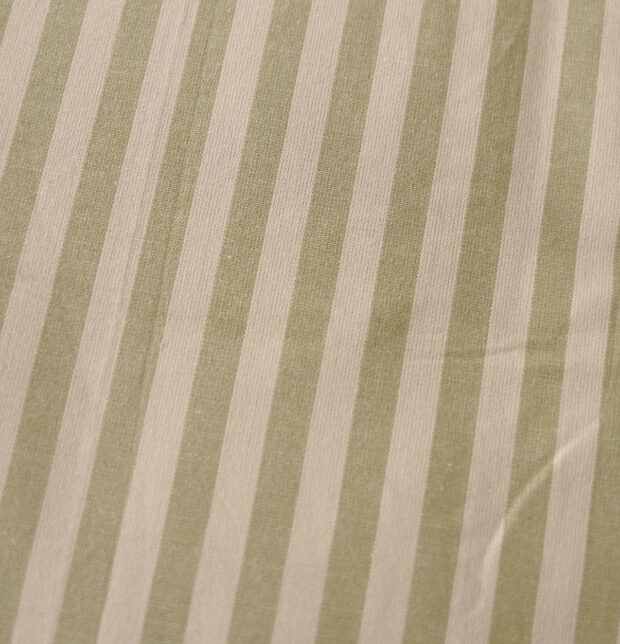 Morning Stripe Cotton Duvet Cover Green