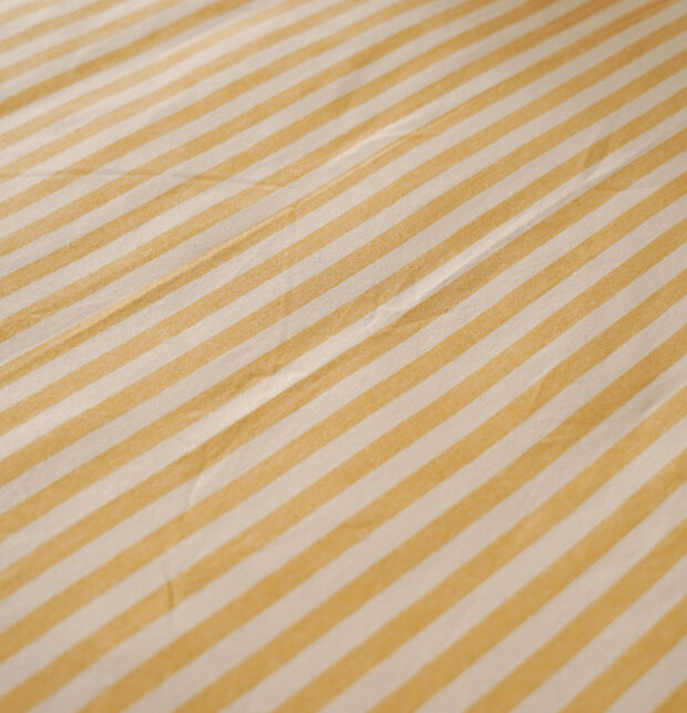 Morning Stripe Cotton Duvet Cover Yellow
