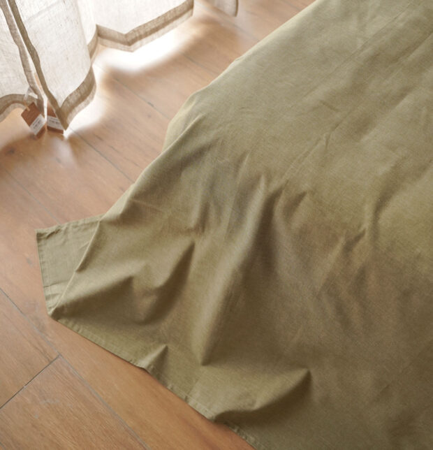 Earthen Hues Cotton Duvet Cover Cedar Green