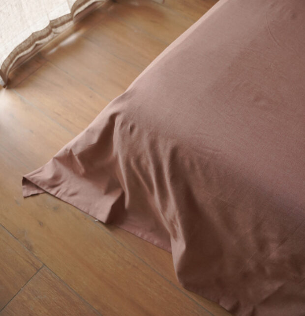 Earthen Hues Cotton Duvet Cover Rose Dawn