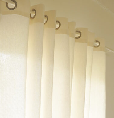 Customizable Curtain, Cotton – Solid – Pearl White
