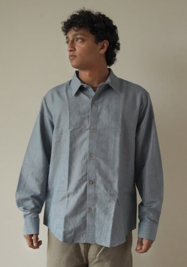 Pin Stripe Cotton Studio Shirt for Men – Blue