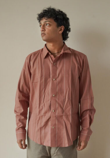 Classic Stripe Cotton Studio Shirt for Men – Pink
